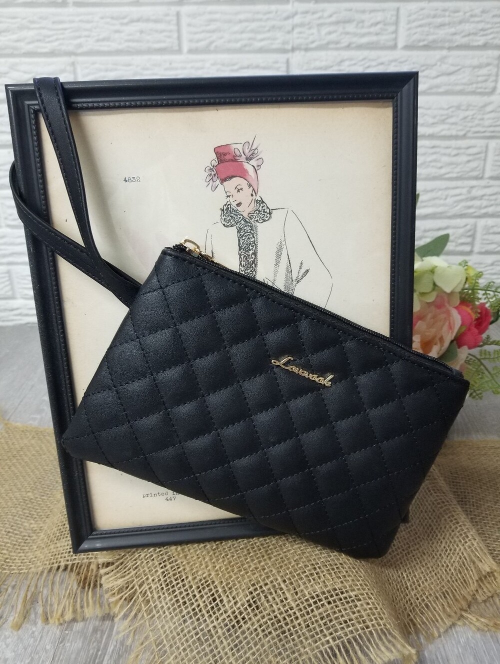 Quilted Clutch/Wristlet